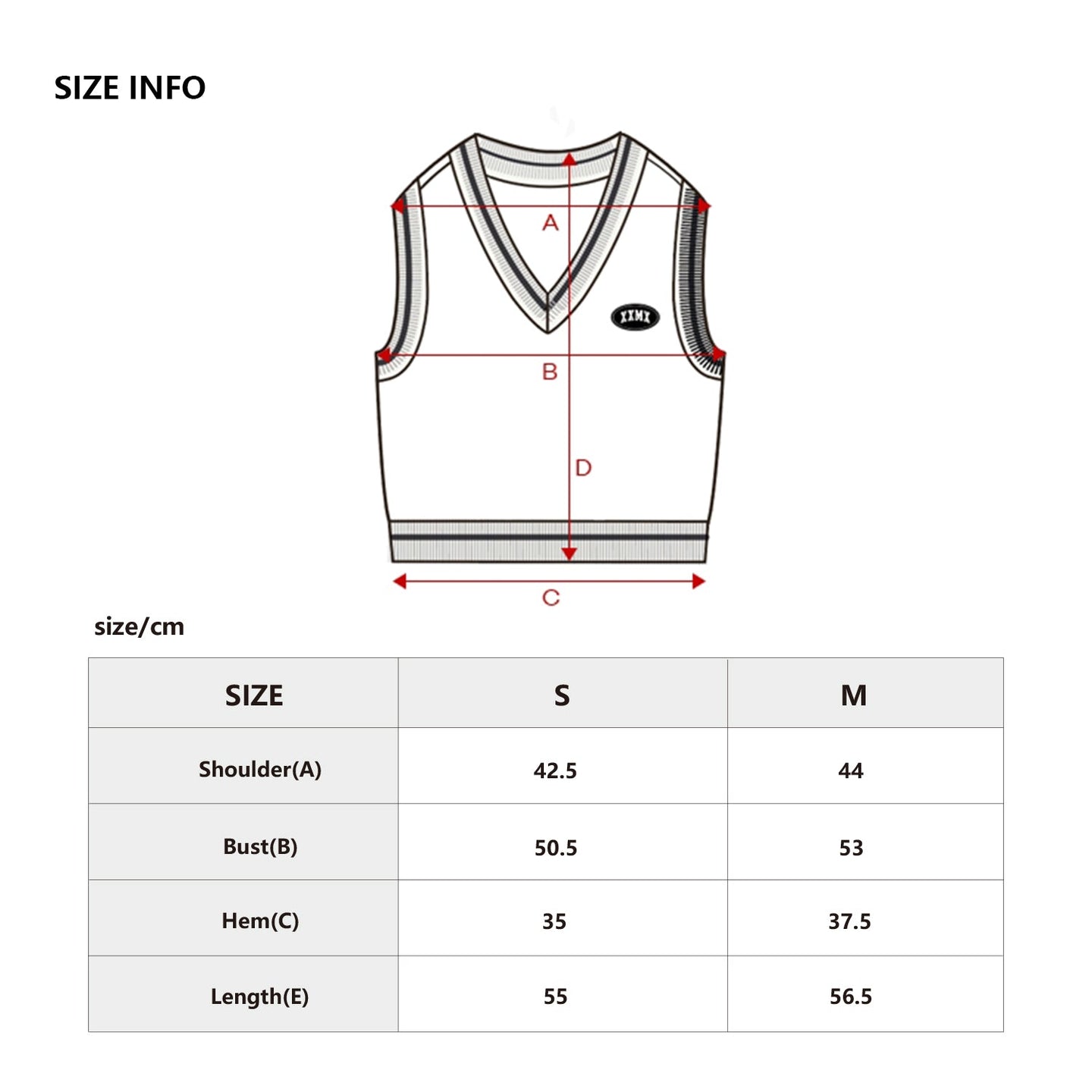 XXXMX Line Point Knit Vest