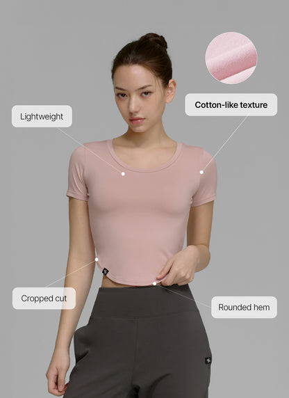 XELLA Light Round Cropped Top