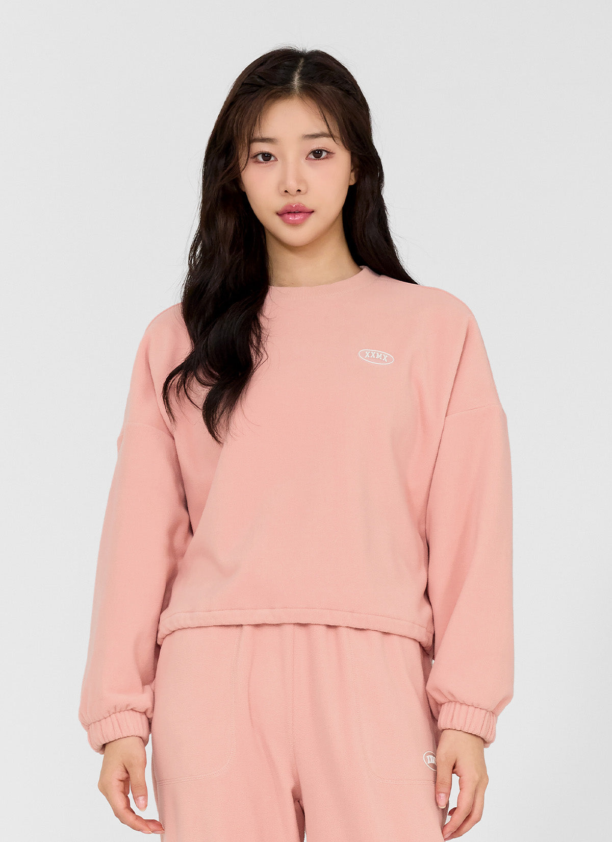 Light Fleece Crop Sweatshirt