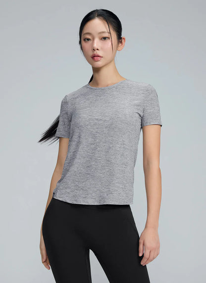[2 FOR] Ice Feather Light Short Sleeve & Ice Feather Light 2.0 Unbalanced Shirring Short Sleeve