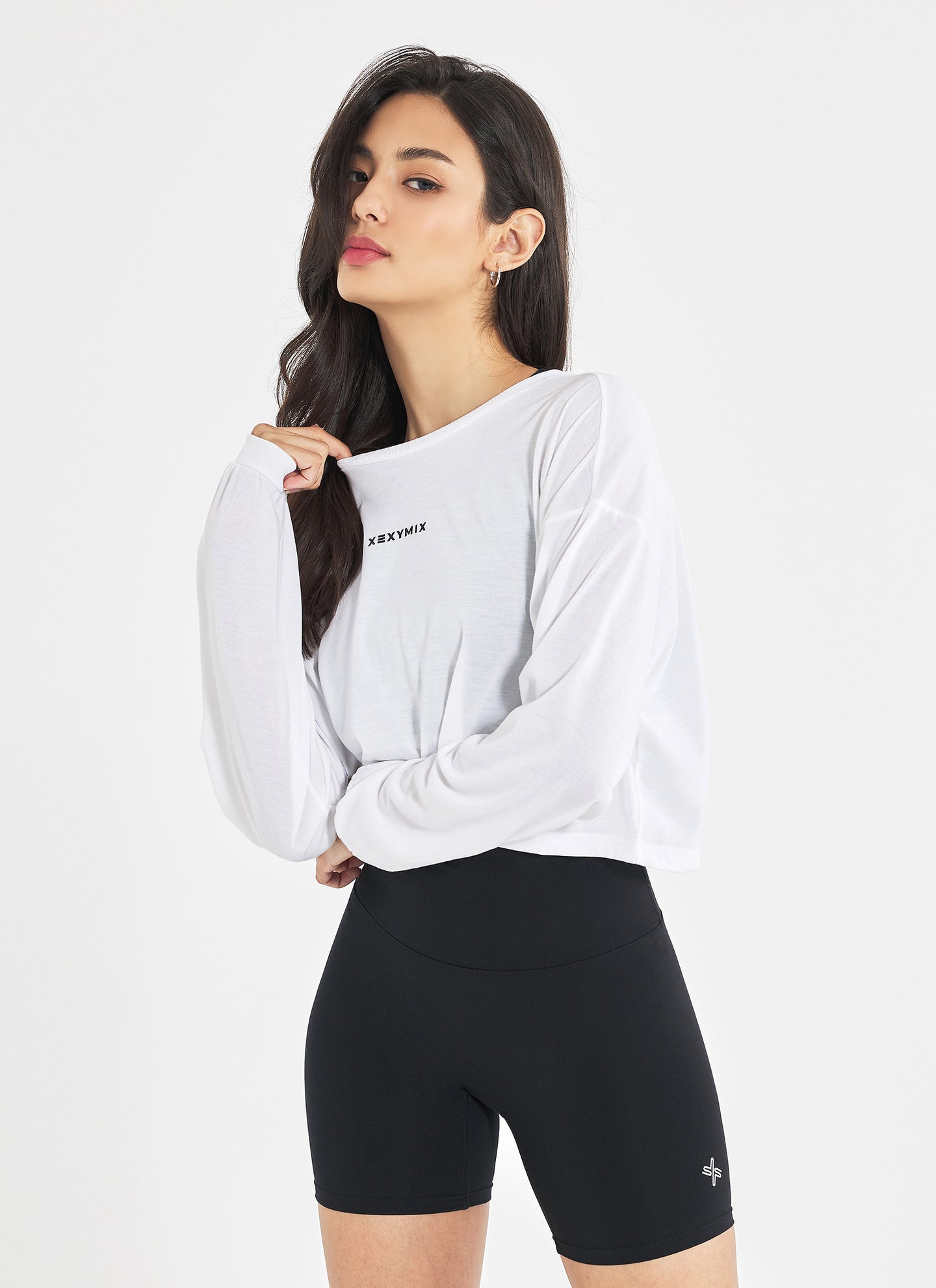 Loose Fit Cropped Long Sleeve