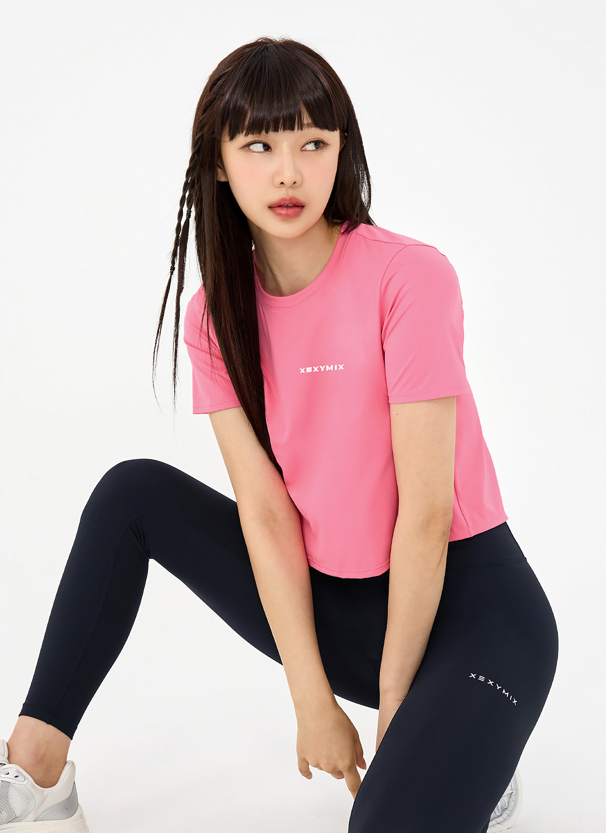 Ice Slit Ice Feather Back Slit Crop Short Sleeve – XEXYMIX.EN