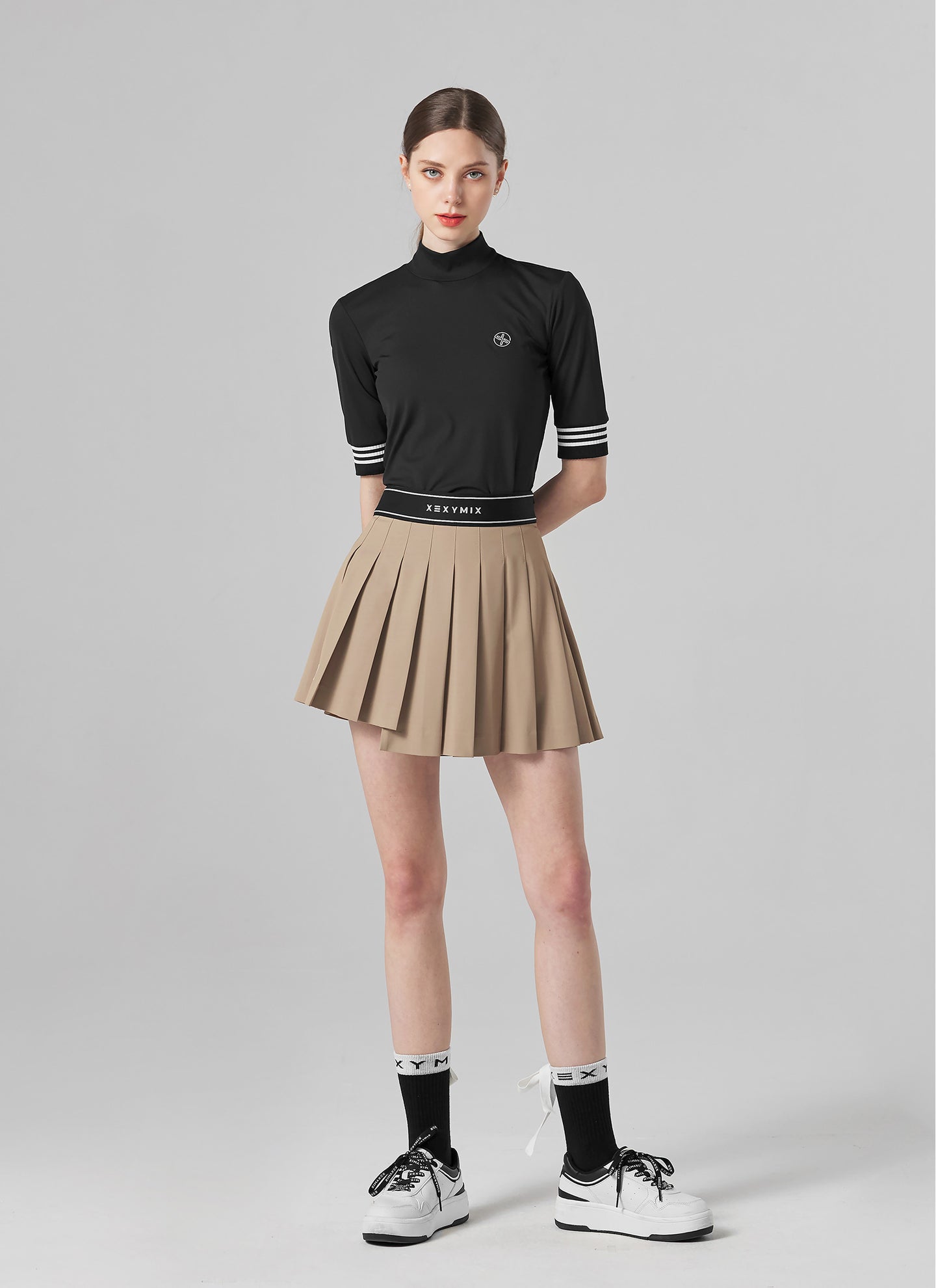 Unbalanced Pleats Culotte Skirt 2.0