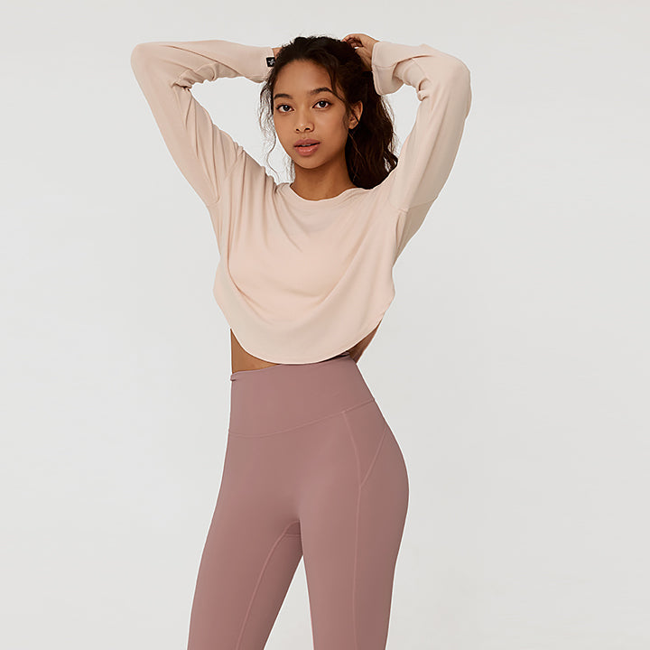 Easy Round Crop Long Sleeve