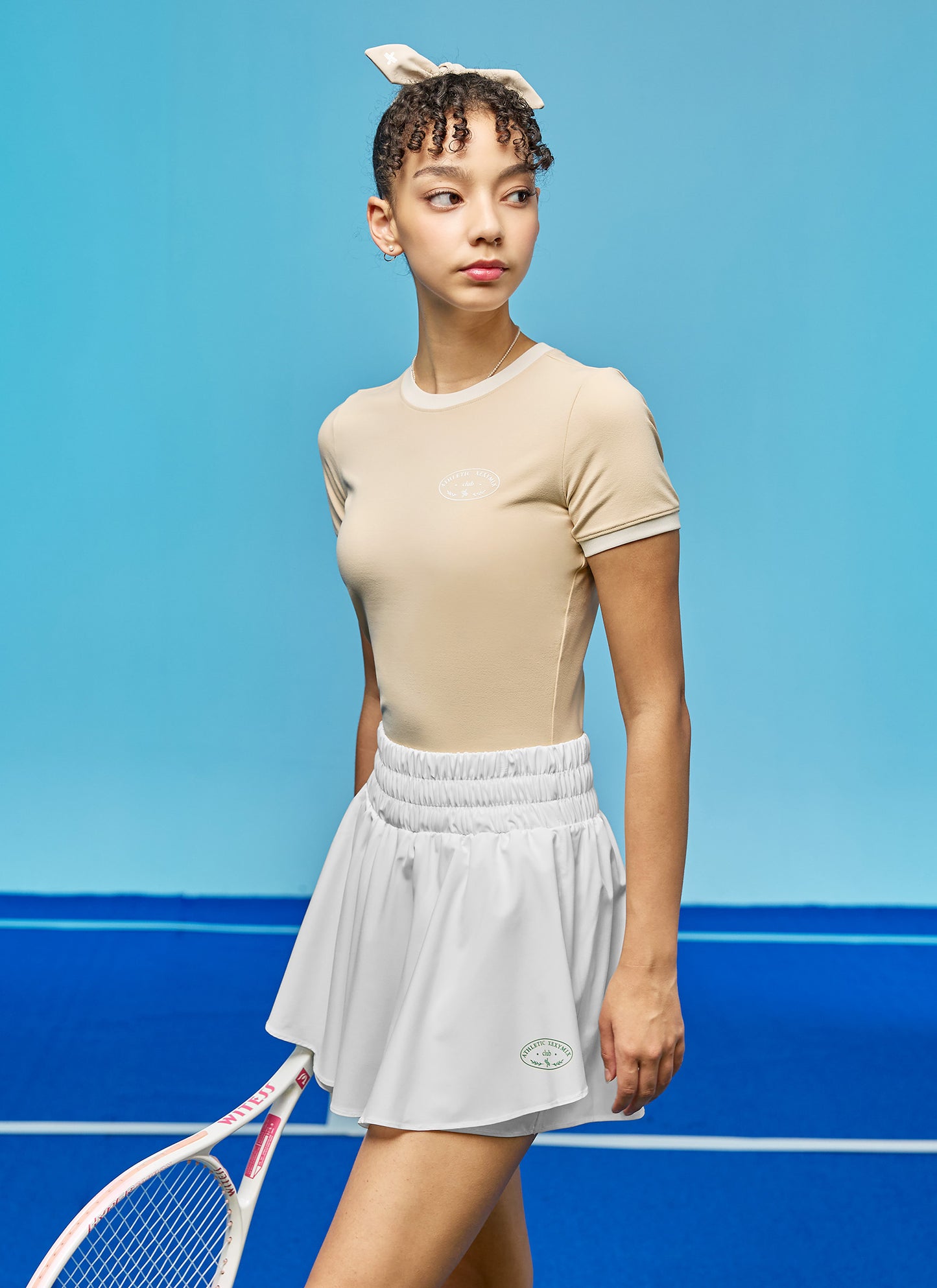 Color Point Cropped T-shirt