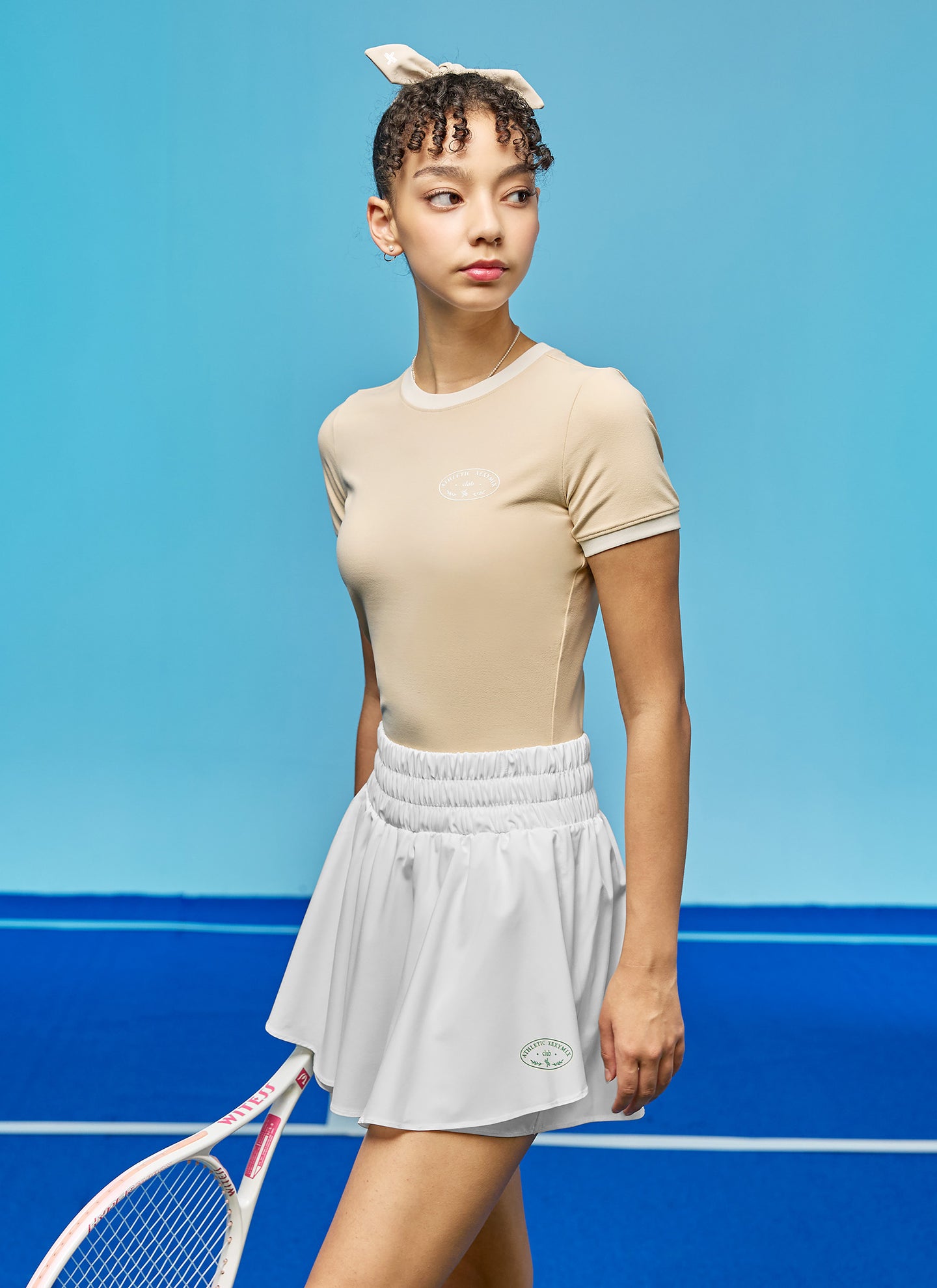 Color Point Cropped T-shirt