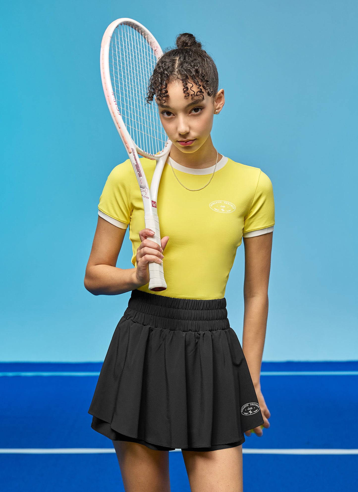 Color Point Cropped T-shirt