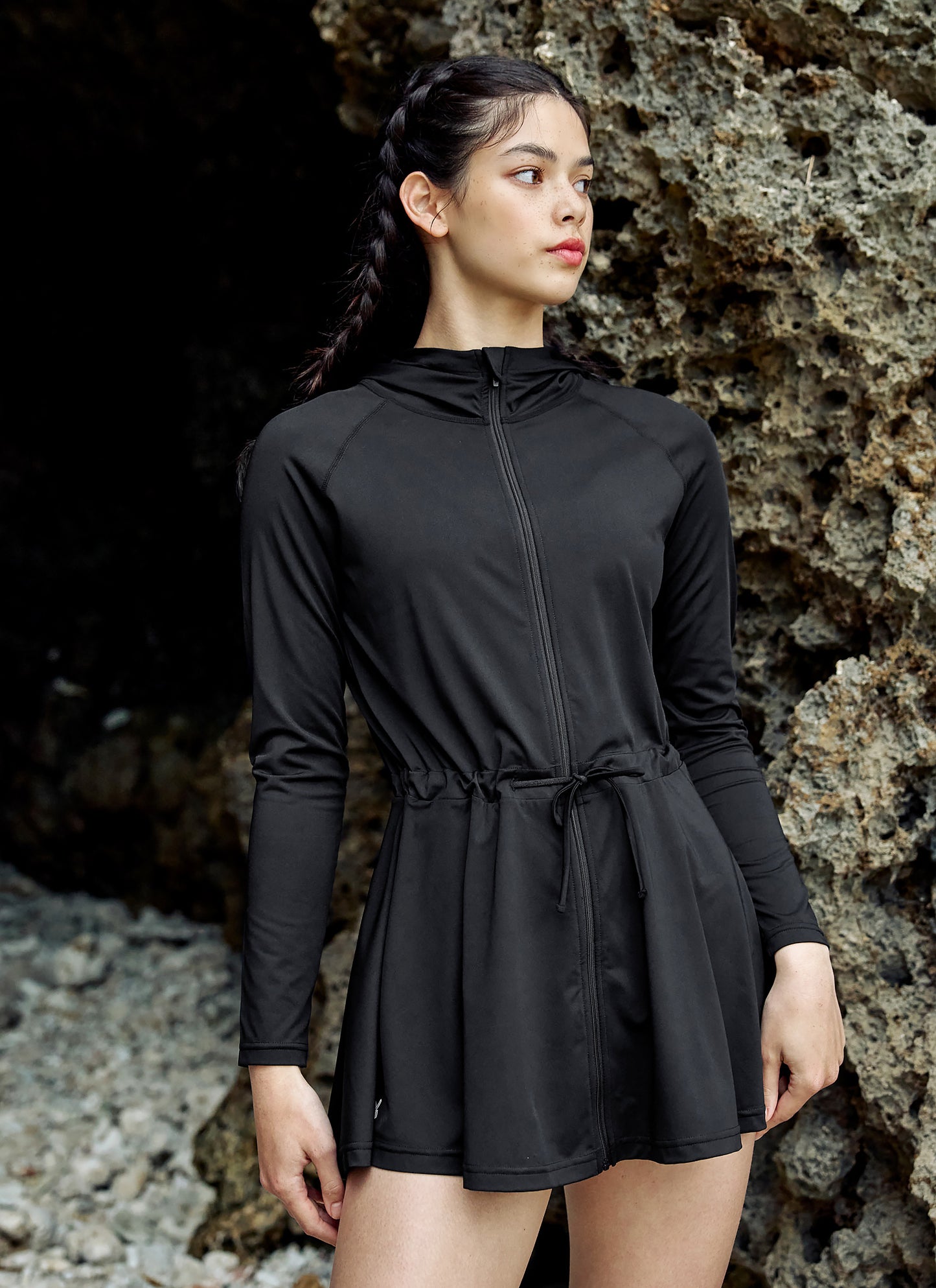 Multi Cover Up Dress Zip Up