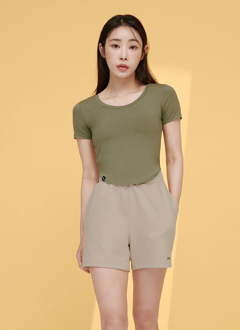 XELLA Light Round Cropped Top