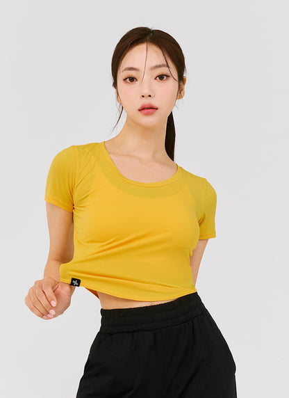 XELLA Light Round Cropped Top