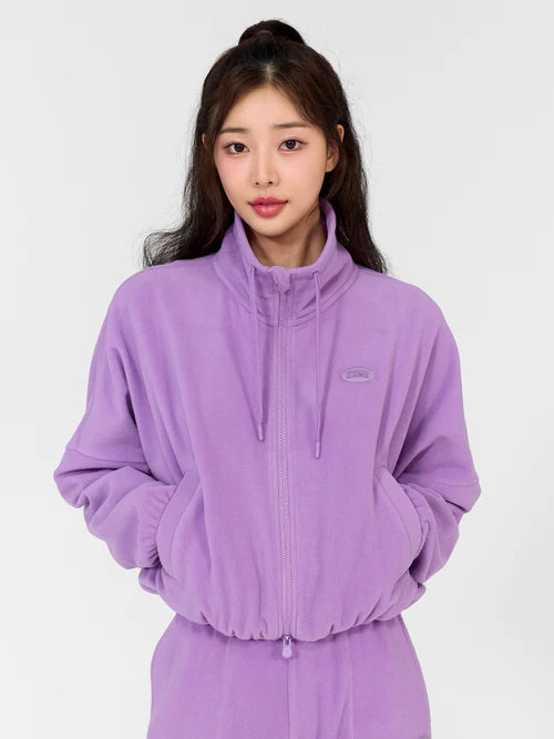 Light Fleece High Neck Zip-up