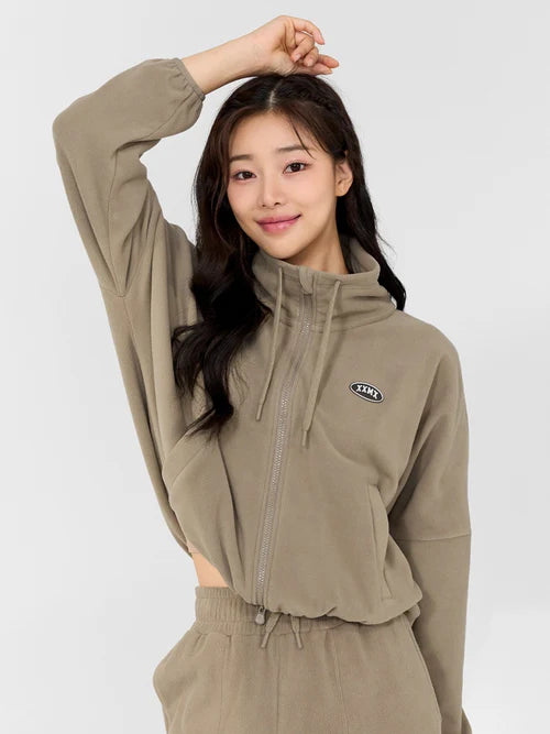 Light Fleece High Neck Zip-up