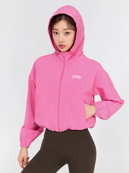 Hot Burning Up Hood Crop Jacket