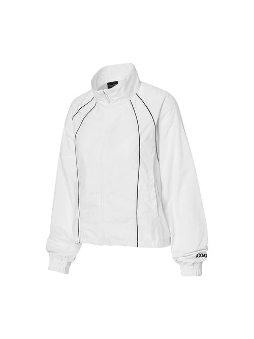 Woven Piping Windbreaker