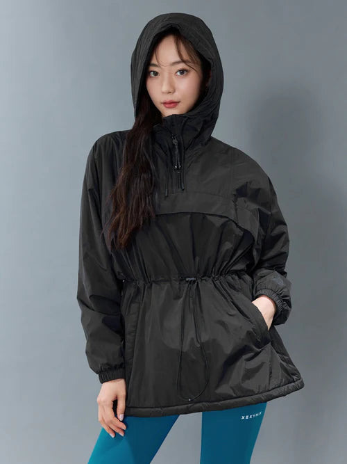 High Neck Anorak String Padding