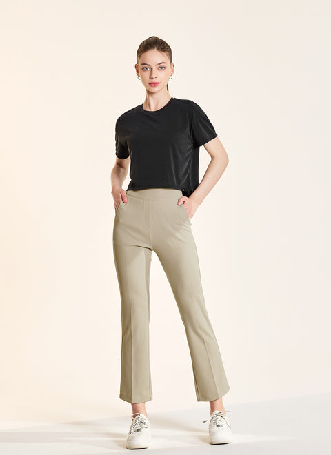 Stretch Banding Boots Cut Slacks 9"