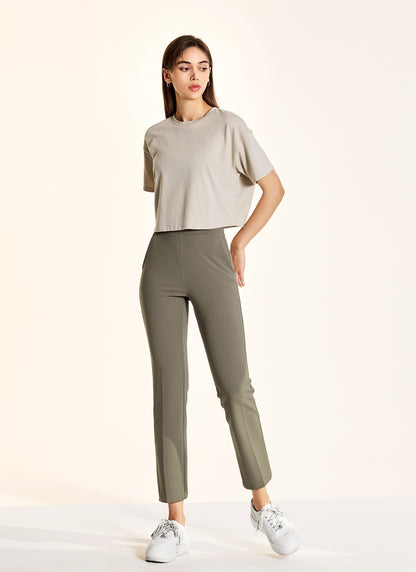 Stretch Banding Boots Cut Slacks 9"