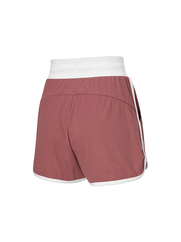 Ribbed Color Block Dolphin Shorts