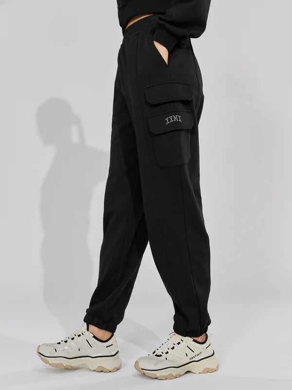 Warm Cotton Cargo Jogger Pants