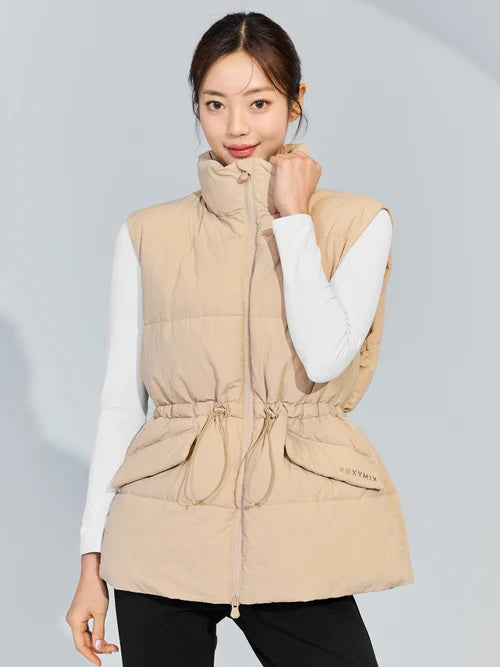 High Neck Overfit Padding Vest