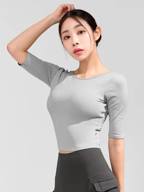 Inpad Wide Neck Short Sleeve