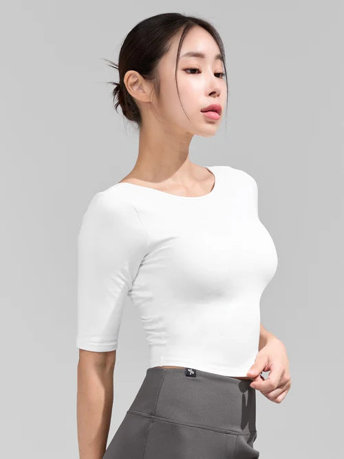 Inpad Wide Neck Short Sleeve