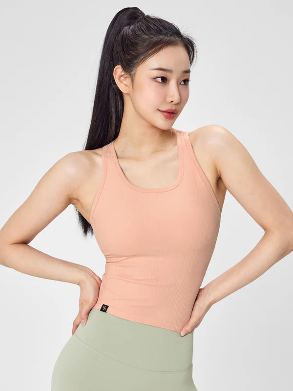 Soft Ribbed Racerback Top