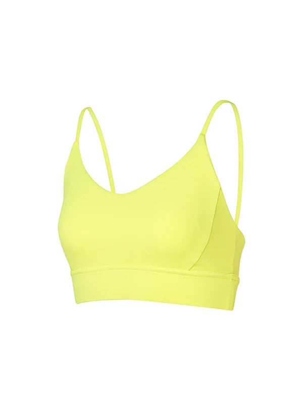 Black Label Signature Breathe V-neck Bra Top