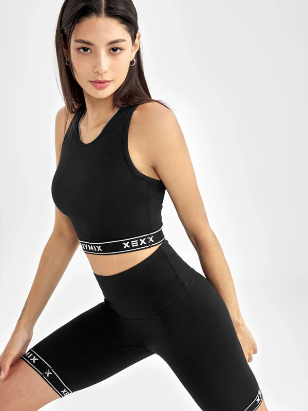 Black Label Signature 360N Logo Banding Bra Top