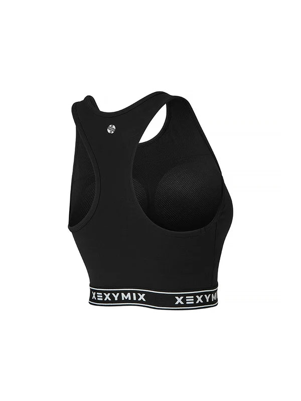 Black Label Signature 360N Logo Banding Bra Top