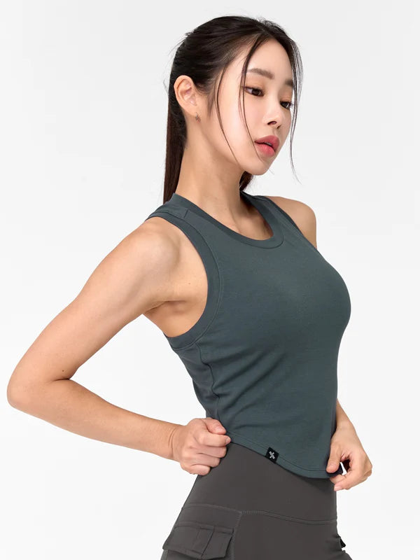 Soft Tension Crop Sleeveless