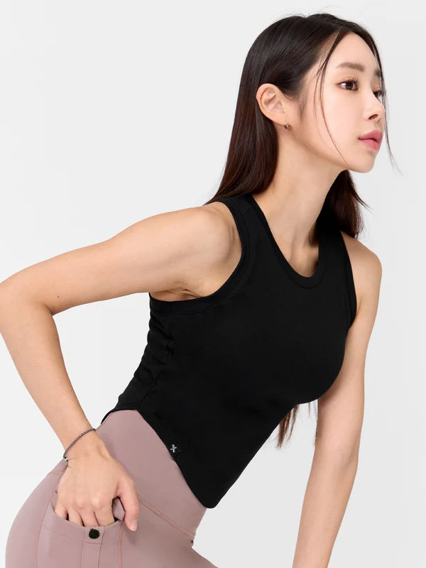 Soft Tension Crop Sleeveless