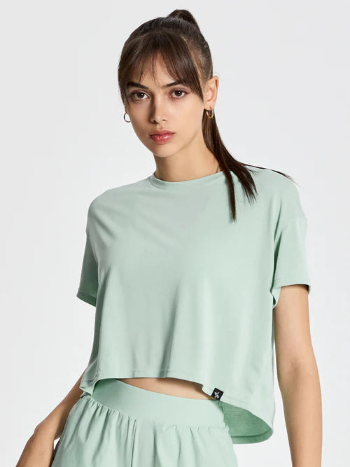 Back Slit Crop T-Shirt