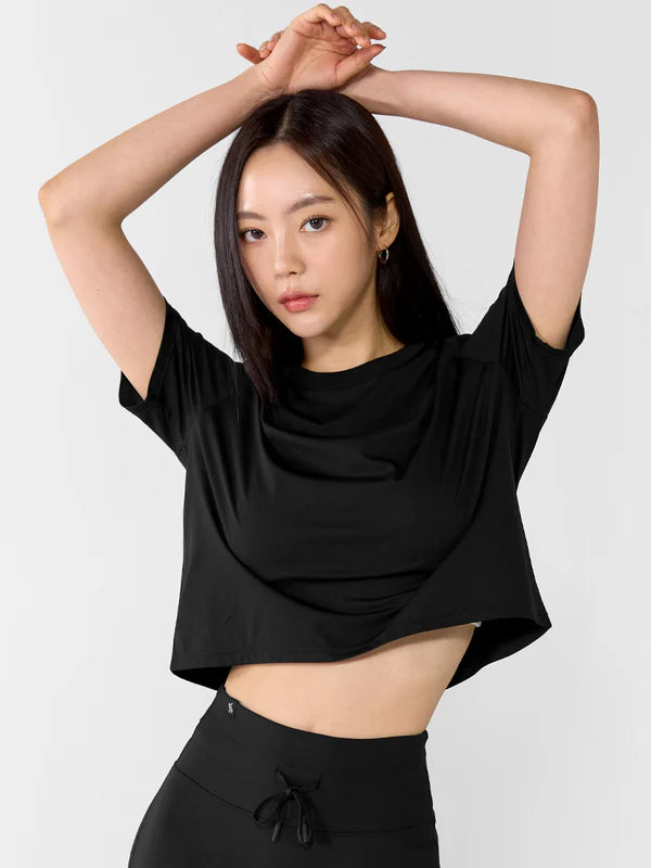 Basic Stretch Crop T-shirts