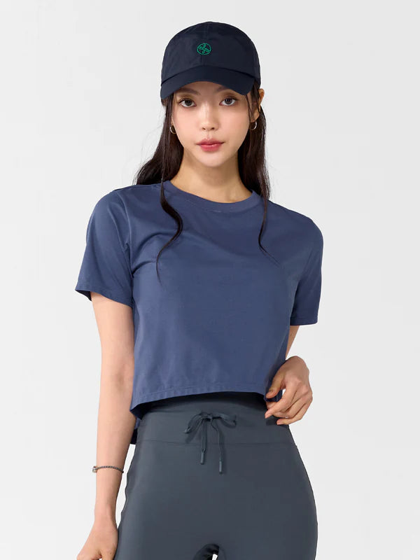 Basic Stretch Crop T-shirts