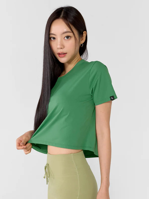 Basic Stretch Crop T-shirts