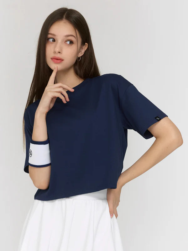 Cool Touch Basic Crop T-shirts