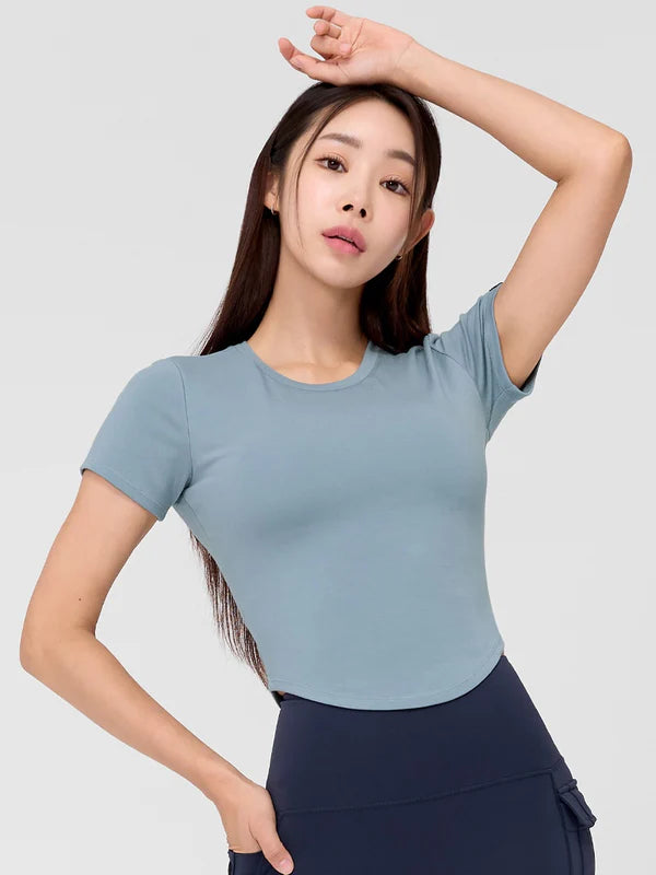 Soft Tension Round Crop Top