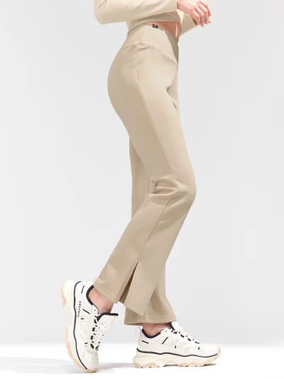 Stretch Formal Bootscut Slit Pants