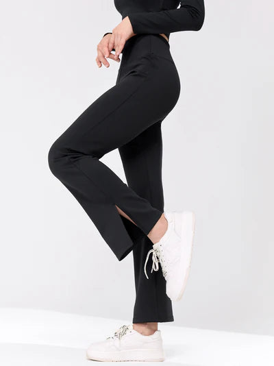 Stretch Formal Bootscut Slit Pants