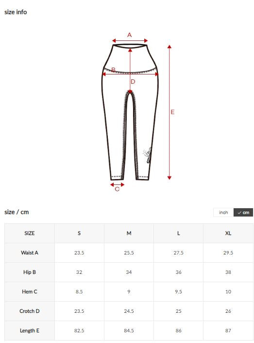 Black Label Life Crack symbol leggings