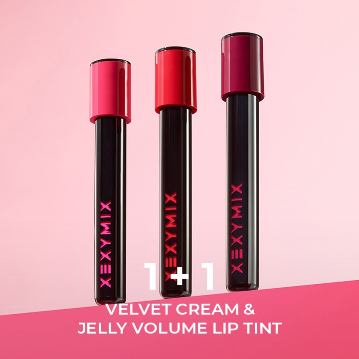 Velvet Cream & Jelly Volume Lip Tint 1+1