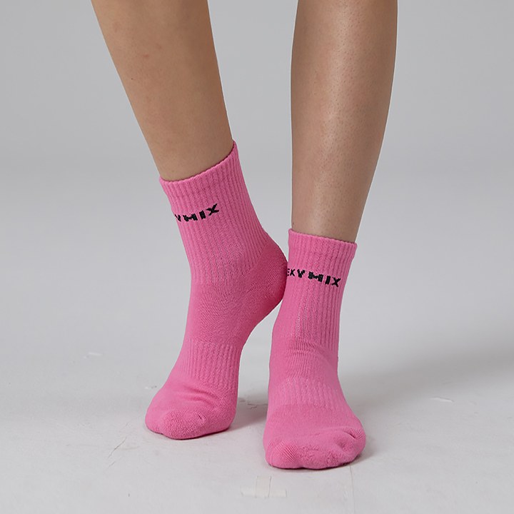 Lettering Socks_Hot Pink