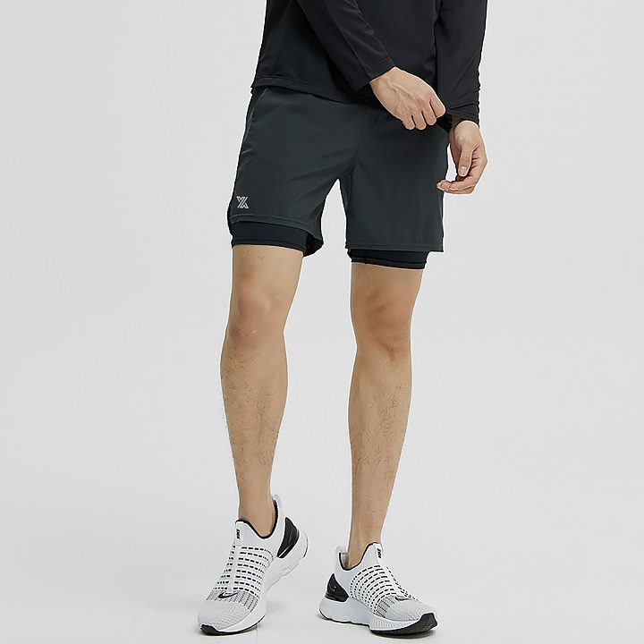 Air Drawers 2 in 1 Shorts_Night Gray