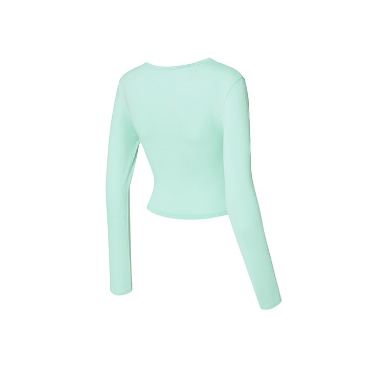 All Day Feather Crop Top_Jade Mint