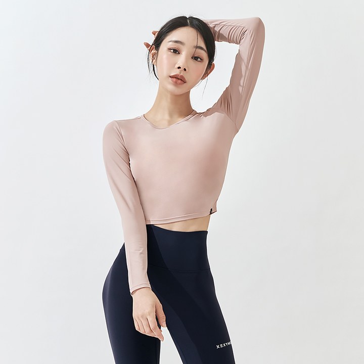 All Day Feather Crop Top_Evening Pink