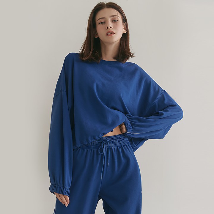 String Color Sweatshirts_River Blue