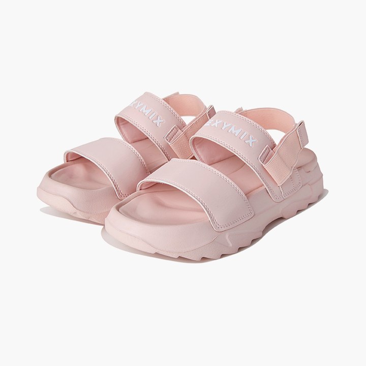 X-Strap Leather 2 ways Shoes_Baby Pink