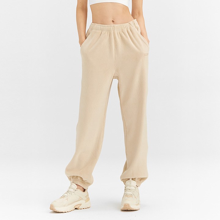 Over fit Xesia Jogger Pants_Light Beige