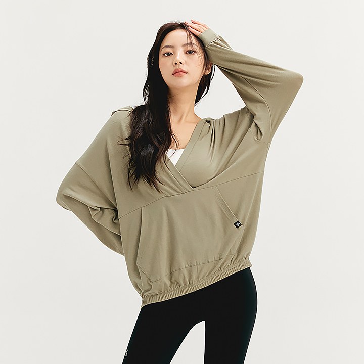Loose Fit Cover-up Hood_Olive Drab